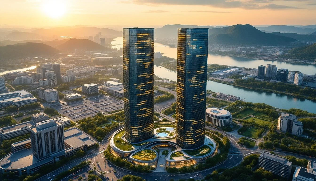 경기도 성남시 판교테크노밸리의 엔씨소프트 R&D 센터 — 5조 사옥 프로젝트 2020~2024