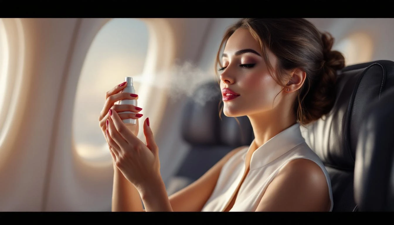 승무원이 기내에서 뿌린 미스트