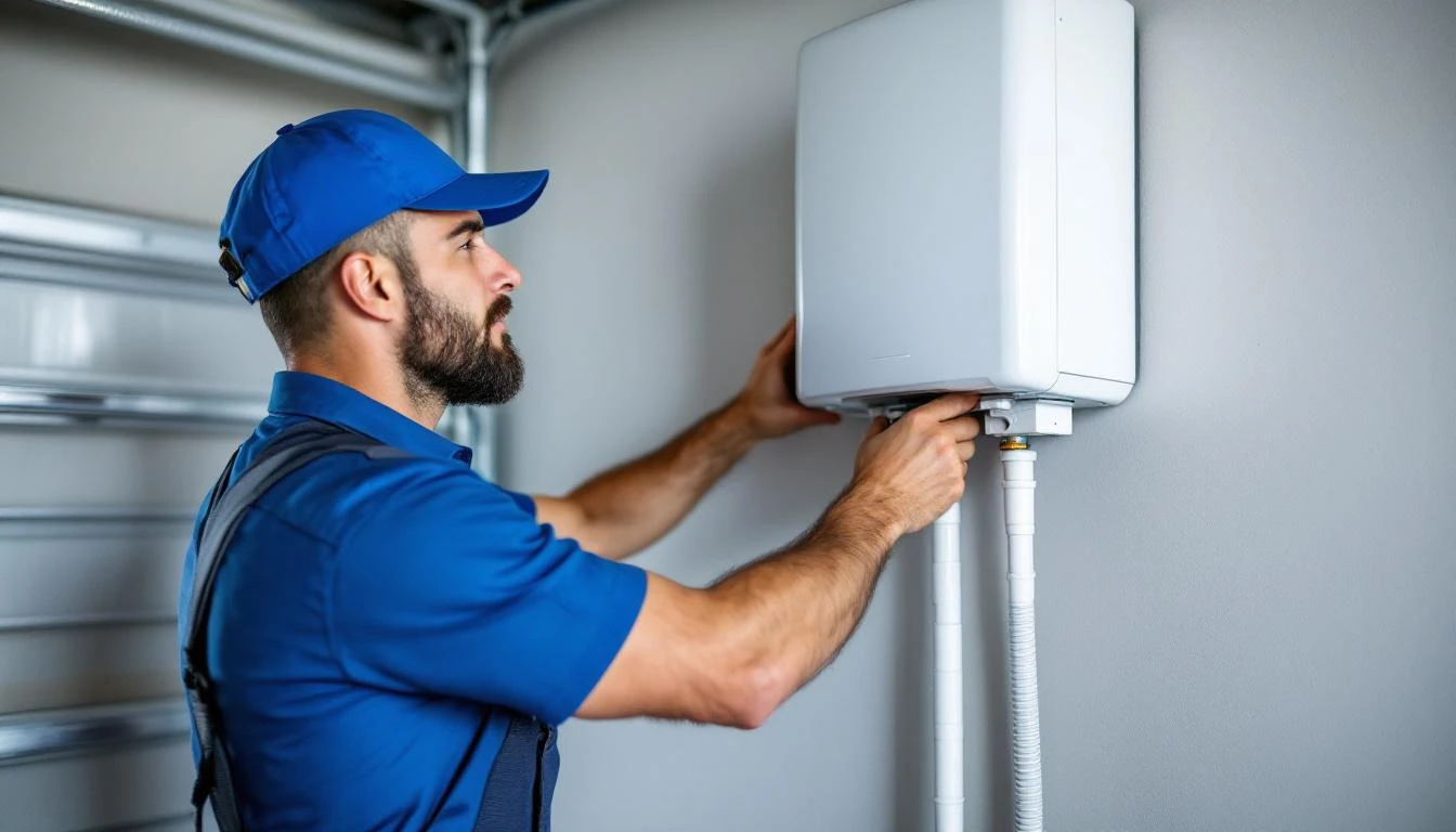 미국 plumber의 나비엔 설치