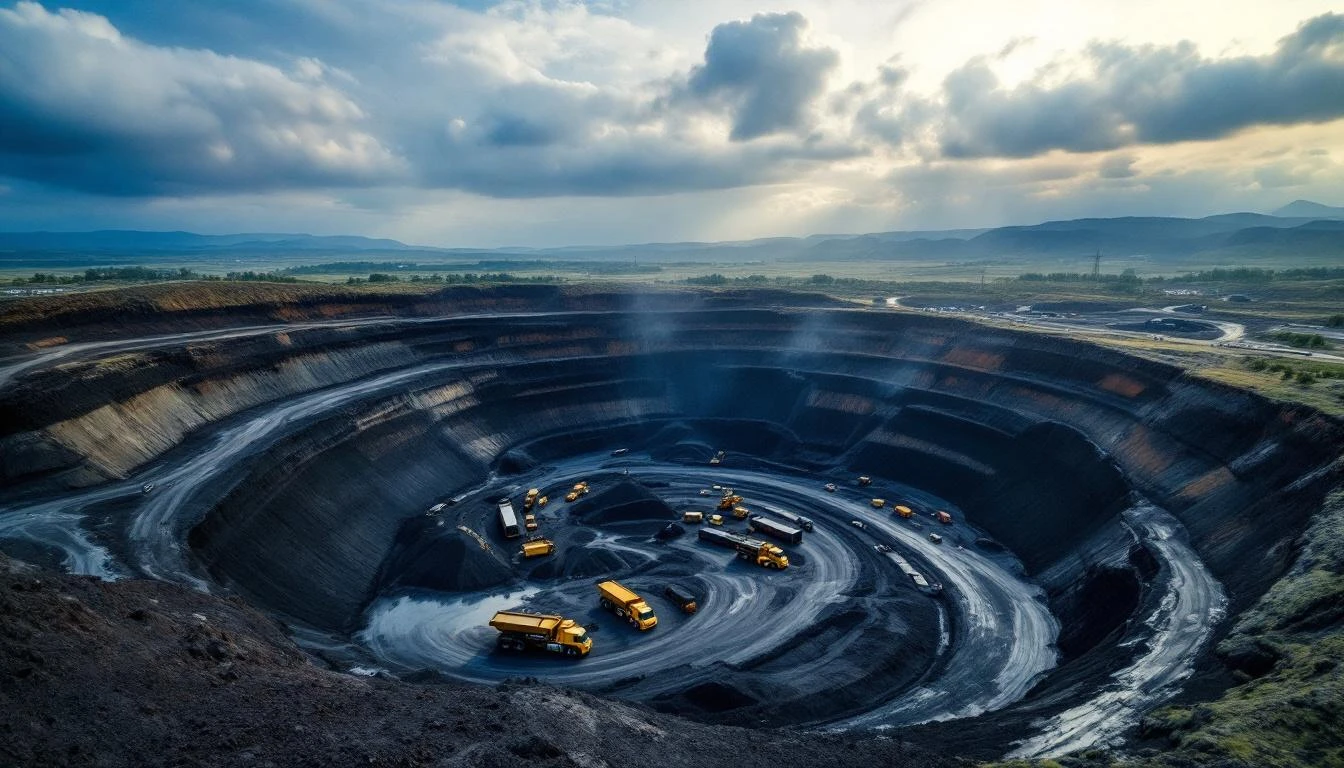 자원 개발 현장