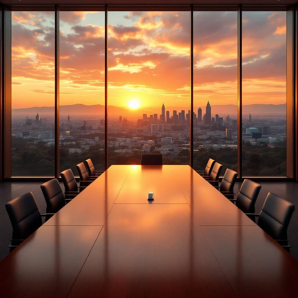 Year of Efficiency — 빈 의자가 남은 회의실