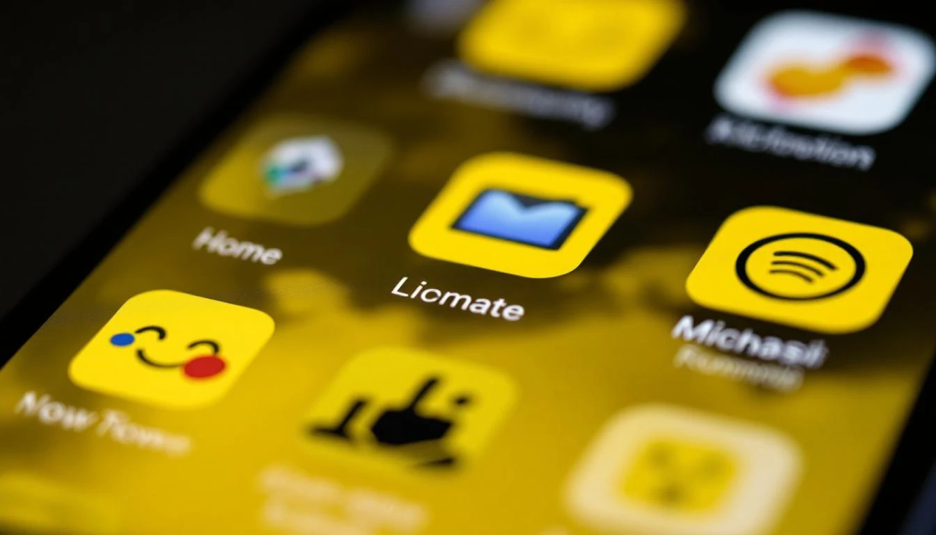 스마트폰 화면에 빼곡한 카카오 앱 — 카카오톡을 중심으로 뻗어나간 100개 이상의 자회사 생태계