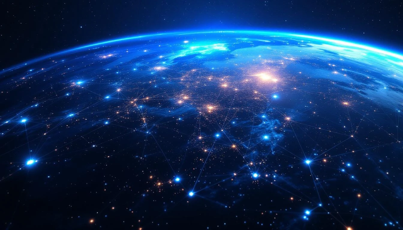 LEO 위성 컨스텔레이션 — 수천 기의 위성이 지구를 감싸고 각각 안테나가 필요하다