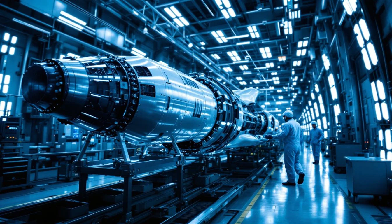 로켓랩 공장 — 탄소섬유 로켓 제조 현장