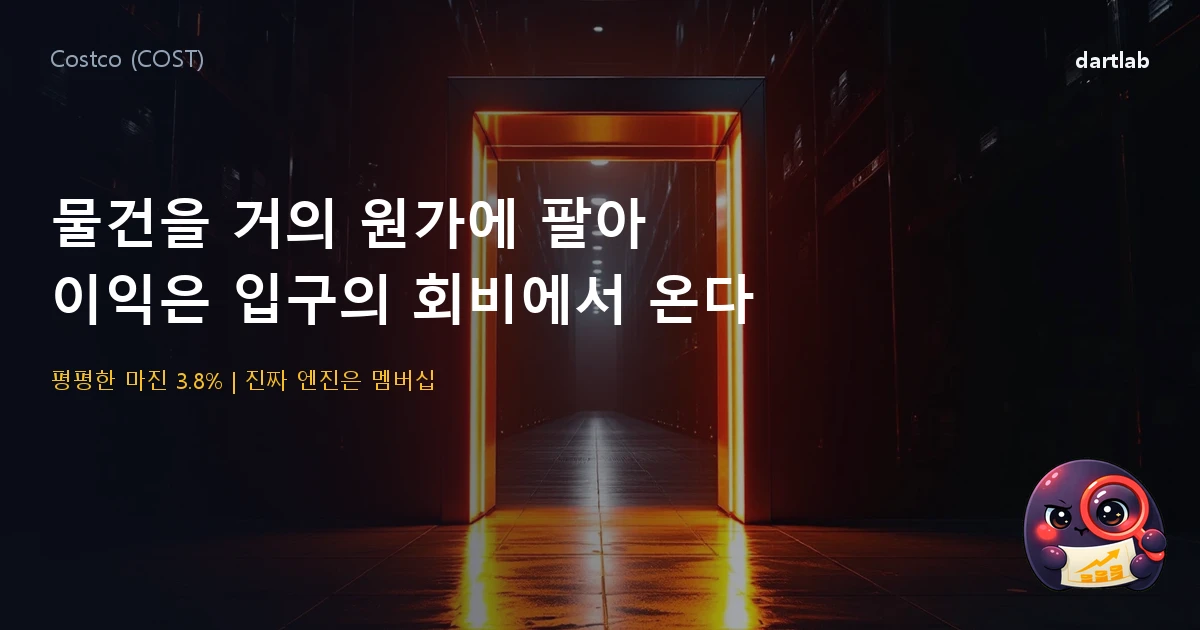 코스트코 (COST) — 물건을 거의 원가에 파는 회사가 어떻게 이익을 내는가